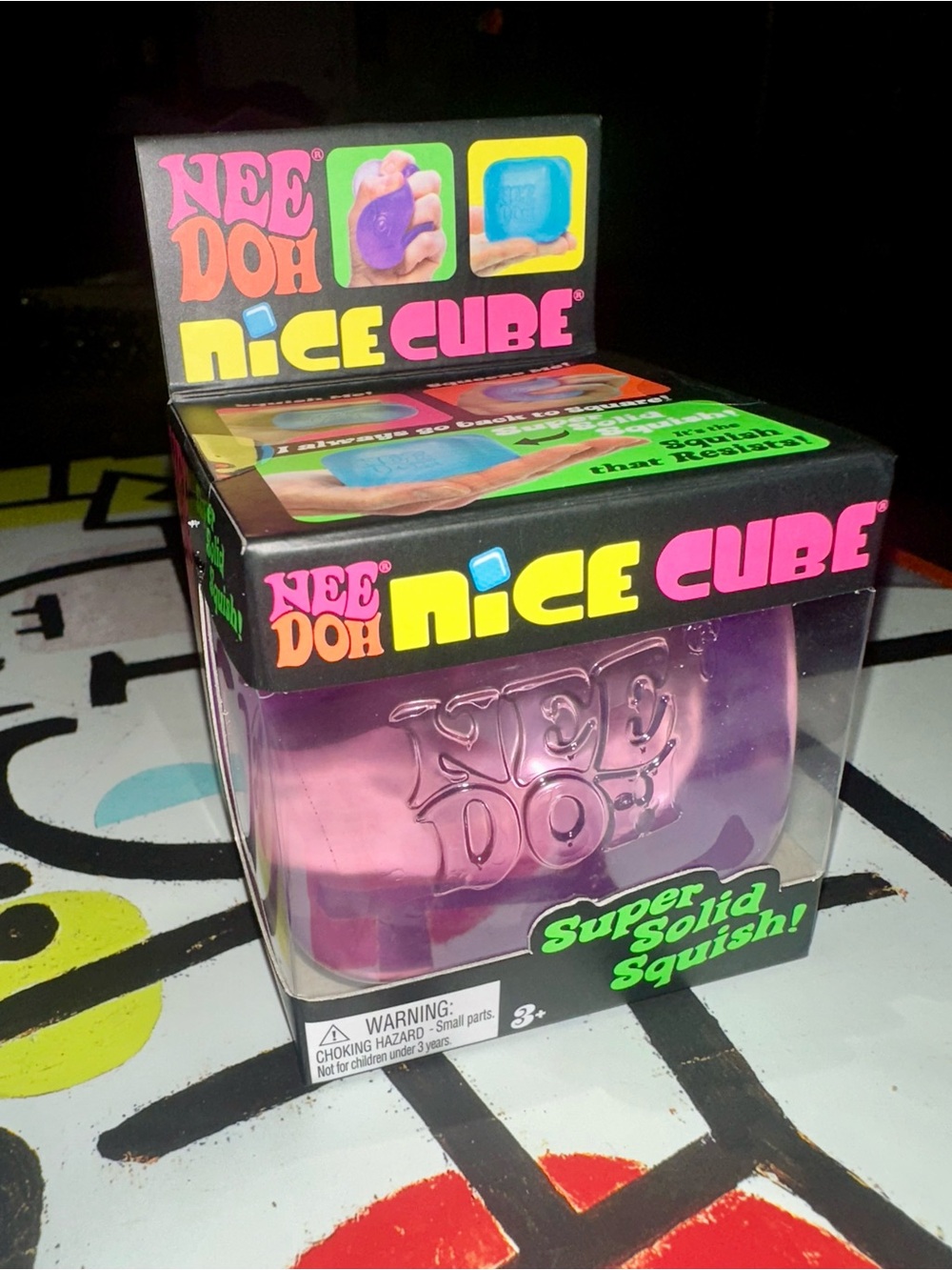Nice Cube Purple Super Solid Squish Toy